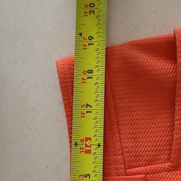 Anne Klein women's coral pink cropped pants with textured pattern size 14 - Picture 8 of 9